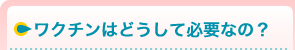ワクチンはどうして必要なの？